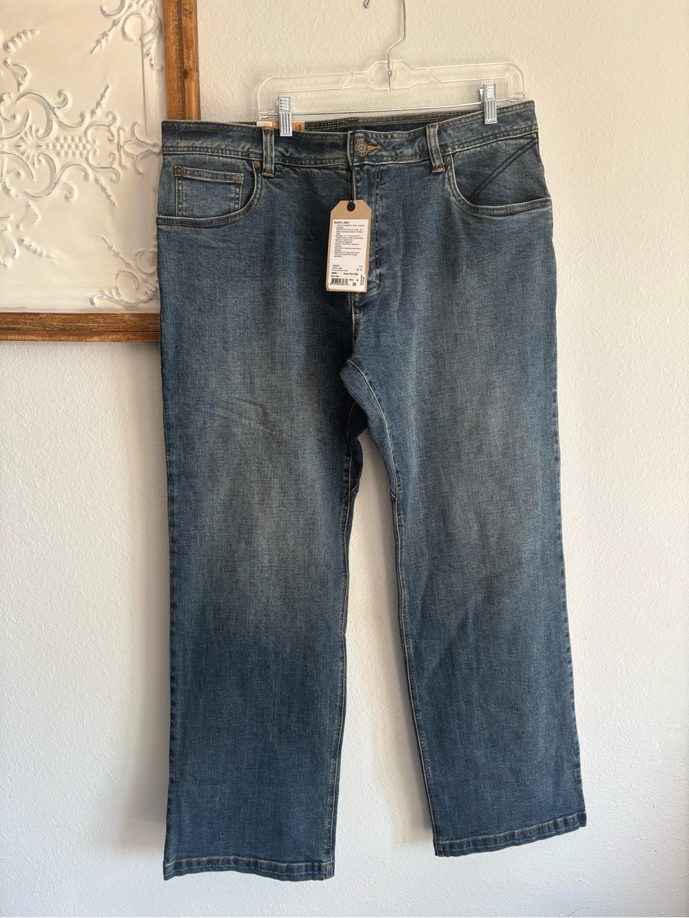 Prana men jeans 38x32 NWT Axiom Jean Antique Stone Wash straight organic cotton
